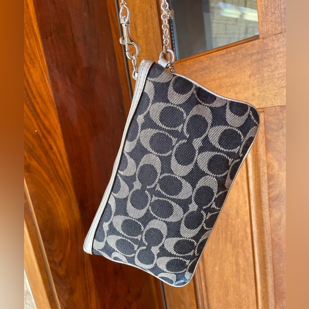 Coach Denim Pouch | Wristlet Mini Bag - Picture 15 of 15